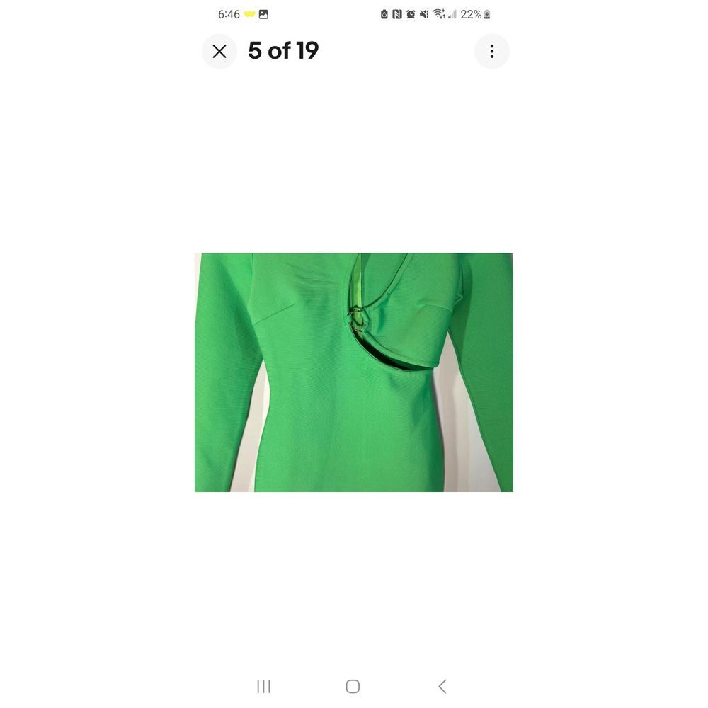 Superdown Sasha Cutout Bandage Mini Dress Bright Green Size Small NWT - Picture 4 of 11
